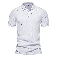 Mens Slim Fit Polo Shirts Color Matching Short Sleeve Golf Button Lapel Breathable Comfortable Summer Fashion Casual Polo