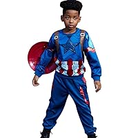 Halloween children's party cosplay costumes,Christmas cosplay American hero costumes,boys' Christmas sweater suits.