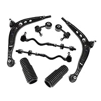 PartsW - 8 Pc New Front Suspension Kit Lower Control Arms & Ball Joints, Complete Tie Rod Assembly Fits BMW 318i /318is /318ti/BMW 320i 1992/BMW 323i /323is 1998