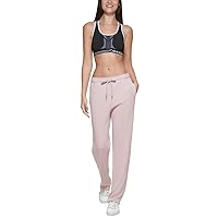 Calvin Klein Women's Performance Ribbed Track Pants Pink Size Medium