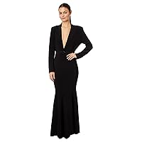 Norma Kamali Women's Single Breasted Boy Fit Fishtail Gown