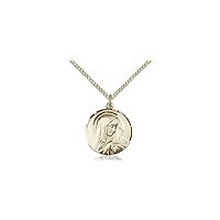 14Kt Gold Filled Sorrowful Mother Pendant