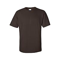 Gildan Mens Ultra Cotton 100% Cotton T-Shirt, 5XL, Dark Chocolate
