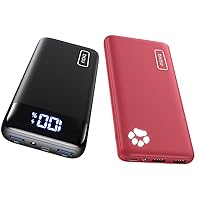 INIU Portable Charger, 22.5W 20000mAh USB C in & Out Power Bank Fast Charging & Portable Charger, USB C Slimmest Triple 3A High-Speed 10000mAh Phone Power Bank