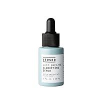 Just Breathe Clarifying Facial Serum - Blend of Antioxidants, Niacinamide, White Willow and Zinc Helps Reduce Blemishes, Decongest Pores and Soothe Redness - Vegan Acne Serum (1 fl oz)