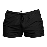 Men's Mesh Lining Beach Shorts Quick Dry Swim Trunks Swimwear Gym Workout Athletic Short Pants Zipper Pockets