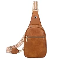 WSRYDLDJ Small Sling Bag for Women Leather Crossbody Fanny Packs Chest Bag for Women