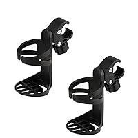 Accmor Stroller Cup Holder, Universal Cup Holder for Uppababy Nuna Doona Strollers, 360° Rotatable Large Caliber Drinks Holder Cup Holder for Stroller, Bike, Wheelchair, Walker, Scooter