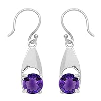 Multi Choice Round Shape Gemstone 925 Sterling Silver Solitaire Earring For Women