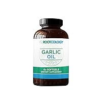 Rootcology Garlic Oil - Garlic Softgels with Garlic Oil and Parsley Oil, Enteric-Coated to Reduce Odor - Supporting Immune System and Cardiovascular Health (60 Softgels)