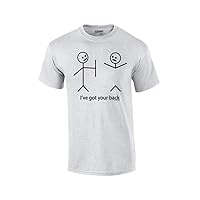 Funny Short Sleeve T-Shirt Stick Figures Humorous Sarcastic Phrases Novelty Short Sleeve T-Shirt