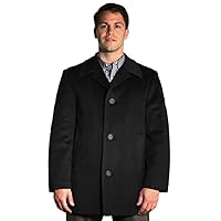 Big and Tall Luxury Wool Blend Car Coat to 7XLT