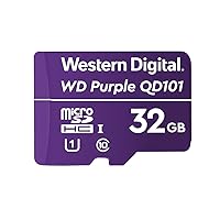 Western Digital SC QD101 Micro SD Card 32GB WD Purple Surveillance Camera WDD032G1P0C