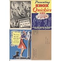 Knox Gelatine Pamphlets (Booklets) - Mrs. Knox's Be Fit Not Fat, Presenting Knox Quickies and Fatigue and the new way to avoid it! (Charles B. Knox Gelatine Company)