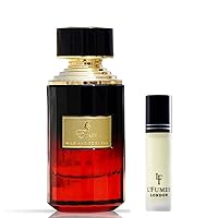 Paris Corner WILD AND TOBACCO EMIR Perfume EDP 3.4Fl Oz with 8ml L'Fumes Roll-On Layering Perfume Oil UNISEX - EDP and Oil Combo