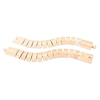Bigjigs Rail Wooden Crazy Train Track (2 pk) - Compatible with Bigjigs Train Sets and Most Wooden Train Set Brands, Quality Bigjigs Train Accessories