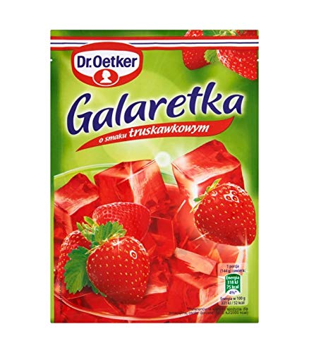 Dr.Oetker Jello STRAWBERRY Galaretka 3pc./12 portions Made in Poland