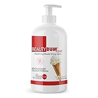 BeautyBum Pump Redefining Muscle Toning Lotion - Tightens Skin and Improves Appearance - Enhances Natural Elasticity and Firmness - Sculpt and Tone Problem Areas - Vanilla Shuga - 16 oz