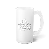 Humorous Pharmacist Pharmacology Medicine Technologist Frosted Glass Beer Mug 16oz / Frosted
