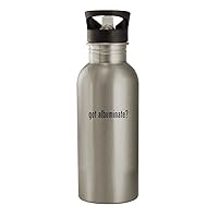 got albuminate? - 20oz Stainless Steel Water Bottle, Silver