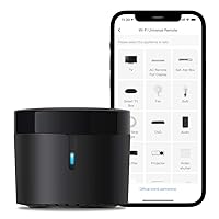 BroadLink RM4 Mini IR Universal Remote Control (2.4 GHz Wi-Fi Only), Smart Home Automation Wi-Fi Infrared Blaster for TV, AC, STB Audio, Works with Alexa, Google Home, IFTTT