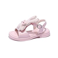 Bunny Rabbit Sandals for Girls Easy Wear Sandals for Babies Kids Girls Sandals Little Child Summer Rhinestone Pearl Big Rabbit Cute Shoes