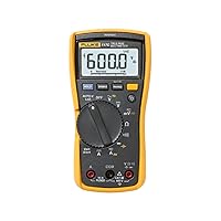 117 Digital Multimeter, Non-Contact AC Voltage Detection, Measures Resistance/Continuity/Frequency/Capacitance/Min Max Average, Automatic AC/DC Voltage Selection, Low Impedance Mode