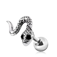 Cute Baby Snake Cartilage Earring 316L Surgical Steel