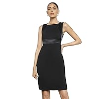 Women Summer Dresses 2023 Elegant Solid Fitted Sleeveless Dress with Square Neck and Zipper