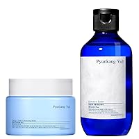 PYUNKANG YUL Clear Cleansing Balm, Facial Essence Toner - Moisturizer Toner for Dry Trouble Skin, Makeup Remover All in One Face Wash, Refreshing, Hydrating, Purifying, Zero-Irritation
