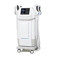 4 Handles Body Shaping Machine for Abdomen Buttock Upper Arm Thigh Muscle Strengthen (4 Handles with trolley, White)