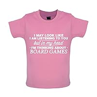 in My Head I'm Thinking About Board Games - Organic Baby/Toddler T-Shirt