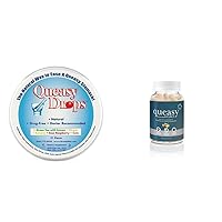 Three Lollies Queasiness Relief Bundle – Queasy Drops, Green Tea with Lemon, Ginger, Banana, Sour Raspberry, Cola, 21 ct. + Queasy Naturals Ginger Capsules, Supports Immune Defense, 15 Servings