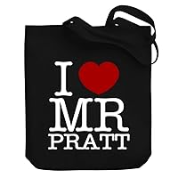 I love Mr Pratt Canvas Tote Bag 10.5
