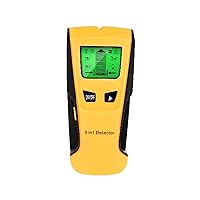 Metal Detector Wall Scanner 3 in 1 Metal Detector Find Metal Dowels AC Voltage Fire Wire Detector Wall Scanner Electric Box Detector Wall Detector for Treasure Hunting (Yellow A) (Yellow A)