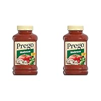 Prego Mushroom Pasta Sauce, 45 oz Jar (Pack of 2)