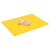 Restaurantware - RW Base 20 x 15 Inch Cutting Boards, 10 Color Coded Chopping Boards - No Scratch, Dishwashable, Yellow Plastic Cutting Board Mats, No Slip, Reversible, For Raw Poultry