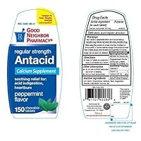Good Neighbor Pharmacy Antacid Regular Strength (Compare to Tums Regular Strength Active Ingredient)