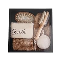 Bath Gift Box six-Piece Set mud Scrub Bath Towel Pull Back Strip Double-Sided Pumice Brush loofah Piece Bath Set