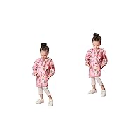 2pcs Kids Smocks Overalls Artist Painting Aprons Hospital Artist Smock Kids Protective Coverall Suits
