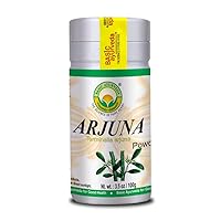 BASIC AYURVEDA Arjuna Powder | 3.53 Oz (100g) | Organic Terminalia Arjuna Supplement | Heart Health | Cardiovascular Support | Plant Based Raw Arjuna Bark Powder