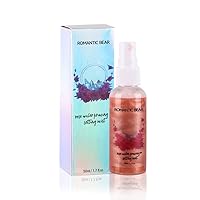 ROMANTIC BEAR Rose Moisturizing Pearlescent Setting Spray Brightening Finishing Mist Shimmer Highlighter Makeup 50ml