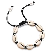 Gleamart Shell Anklet Bracelet Natural Cowrie Beads Handmade Beach Foot Jewelry Hawai Style for Women