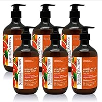 Natural Solution Liquid Soap, Formulated with Organic Blood Orange & Himalayan Pink Salt, Nourishing and Moisturizing, Hand Wash - 14 oz Each (6 Pack) (8647B-6PK)