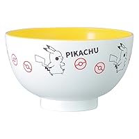 Kaneshotouki 144558 Pokemon Pikachu Soup Bowl, Painted Dishwasher-Safe, Microwave Safe, Tableware, Goods, 4.1 inches (10.5 cm), Made in Japan