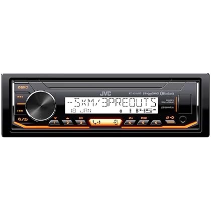 JVC KD-X35MBS Single DIN SiriusXM Bluetooth in-Dash Digital Media Marine Stereo Receiver w/Pandora Control