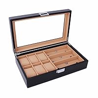 Watch Box Sunglasses Organizer Jewelry Collection Glasses Storage Display Holder Portable Case