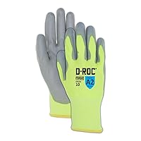 MAGID General Purpose Dry Grip Level A2 Cut Resistant Work Gloves, 12 PR, Polyurethane Coated, Size 11/XXL, Reusable, 18-Gauge DuraBlend Shell (GPD261)