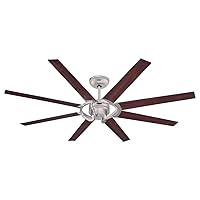 Westinghouse Lighting Stoneford 7217340 68-inch Ceiling Fan Nickel Gloss DC Motor with Remote Control