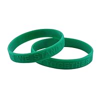 Liver Cancer Awareness Silicone Bracelet Fundraiser 25 Pack